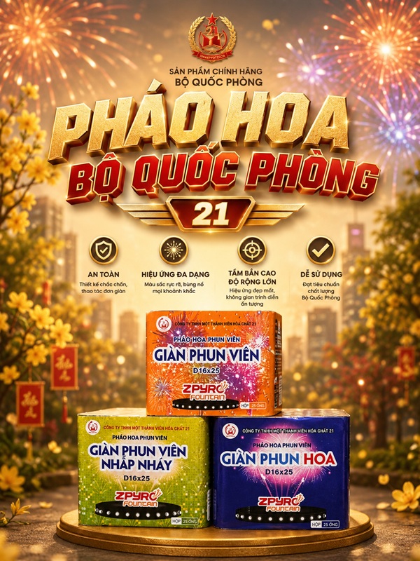 Combo Pháo Hoa Tết Thịnh Vượng