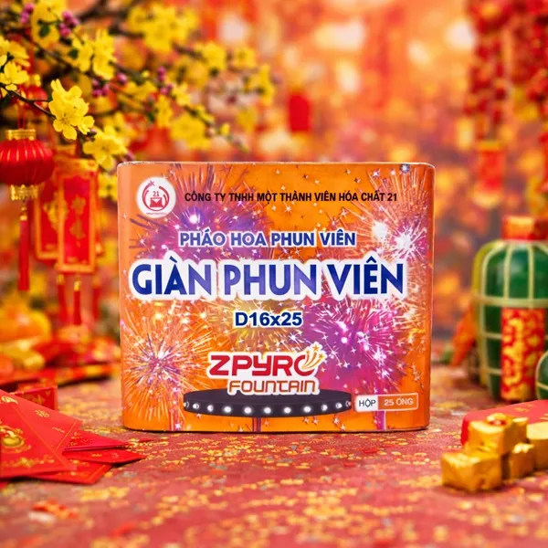 Giàn Phun Viên D16x25 Z121 (Loại 25 ống)